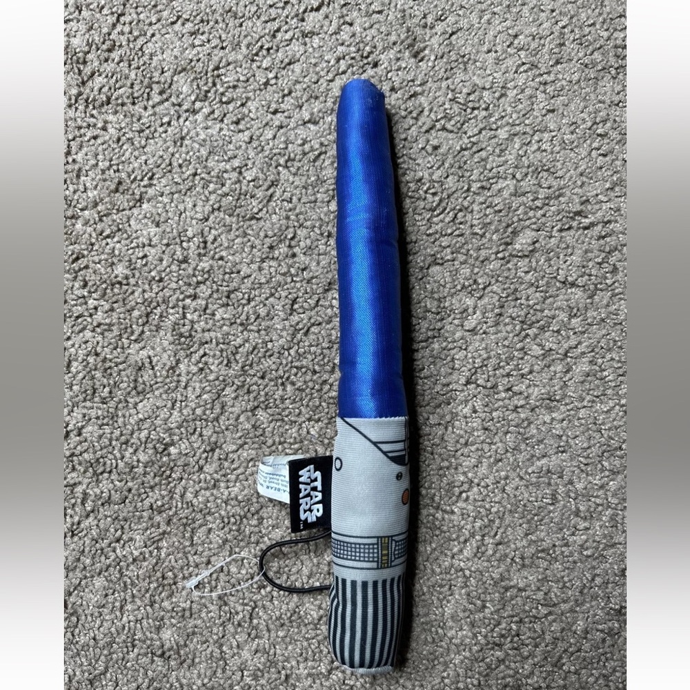 Build A Bear BABW Star Wars Blue JEDI Light Saber 10" Lights NO SOUND